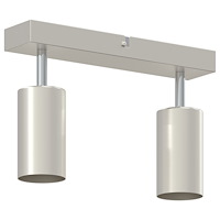 vidaXL takspotlight 2-vägs justerbar borstad nickel GU10