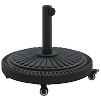 vidaXL Parasolgrund med hjul för Ø38-48 mm stolpar 13 kg Rund