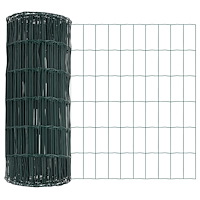 vidaXL Euro-Zaun Grön 0,6x25 m Stål