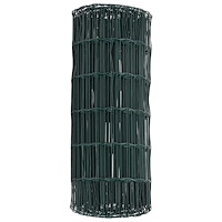 vidaXL Euro-Zaun Grön 0,6x25 m Stål