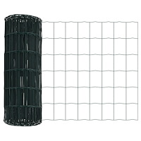 vidaXL Euro-staket Grön 0.8x25 m Stål