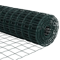 vidaXL Euro Staket Grön 0.6x25 m Stål