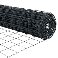 vidaXL Eurostängsel Grå 1.2x25 m Stål