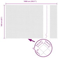vidaXL Kedjestaket Grön 1.6x10 m Stål