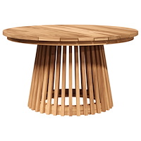 vidaXL Trädgårds Kaffebord Ø70x40 cm Massivt Teak