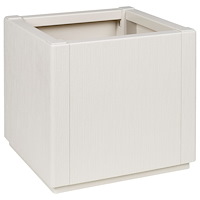 vidaXL Trädgårdsplanterare Vit 36x36x35 cm PP