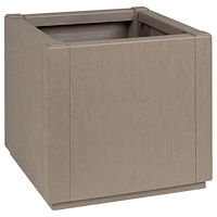 vidaXL Trädgårdsplanterare Ljusbrun 36x36x35 cm PP