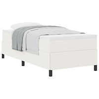 vidaXL Sängram Gräddvit 100x200 cm Corduroytyg