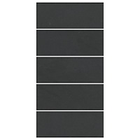 vidaXL Rektangulärt Poolöverdrag Svart Polyeten 550 x 280 cm