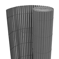 vidaXL Trädgårdsgät t Dubbel-Sidig PVC 150x300 cm Grå