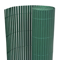 vidaXL Trädgårdsstängsel Dubbel-Sidig PVC 150x500 cm Grön