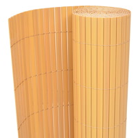 vidaXL Trädgårdsgärd Dubbel-sidig PVC 150x500 cm Gul