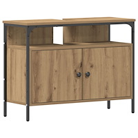 vidaXL Tvättställskåp artisan ek 80x30x60 cm konstruerat trä