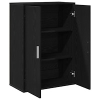 vidaXL Sideboard svart ek 60x31x84 cm konstruerat trä