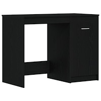 vidaXL Skrivbord Svart Ek 100x50x76 cm Konstruerat trä