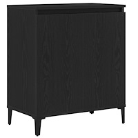 vidaXL Sideboard svart ek 60x35x70 cm konstruerat trä