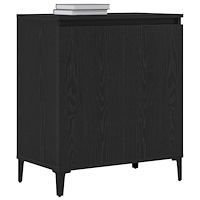vidaXL Sideboard svart ek 60x35x70 cm konstruerat trä