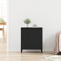vidaXL Sideboard svart ek 60x35x70 cm konstruerat trä