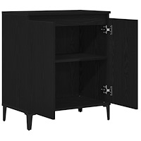 vidaXL Sideboard svart ek 60x35x70 cm konstruerat trä