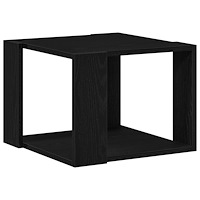 vidaXL Soffbord svart ek 40x40x30 cm konstruerat trä