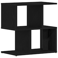vidaXL Sängbord svart ek 50x30x51,5 cm konstruerat trä