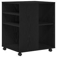 vidaXL Förvaringsskåp svart ek 60x53x72,5 cm konstruerat trä