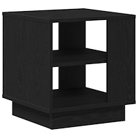 vidaXL Soffbord svart ek 40x40x43 cm konstruerat trä