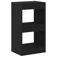 vidaXL Bokhylla/rumsavdelare svart ek 40x30x71,5 cm