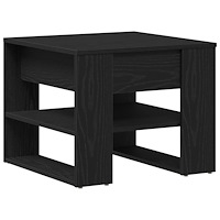 vidaXL Svart Ek Kaffeebord 55,5x55x45 cm Tillverkat av Konstruerat Trä