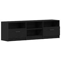 vidaXL TV-bänk svart ek 150x33,5x45 cm konstruerat trä