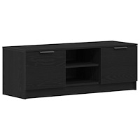 vidaXL TV-bänk svart ek 102x35x36,5 cm konstruerat trä