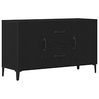 vidaXL Svart Ek Skåp - 100 x 36 x 60 cm - Tillverkat av Konstruerat Trä