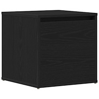 vidaXL Lådkåpa Svart Ek 40,5x40x40 cm Konstruerat Trä