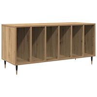 vidaXL Skåp för vinylskivor återvunnet trä 100x38x48 cm konstr. trä