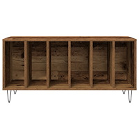 vidaXL Skåp för vinylskivor artisan ek 100x38x48 cm konstruerat trä