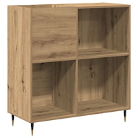 vidaXL Skåp för vinylskivor återvunnet trä 84,5x38x89 cm konstr. trä