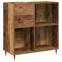vidaXL Skåp för vinylskivor artisan ek 84,5x38x89 cm konstruerat trä