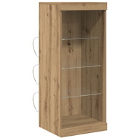 vidaXL Sideboard med LED-belysning i hantverksbok 41x37x100 cm