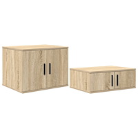 vidaXL Förvaringsskåp sonoma-ek 127x41x40 cm konstruerat trä