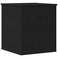 vidaXL Förvaringslåda i svart ek 40x42x46 cm i ingenjörsträ