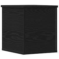 vidaXL Förvaringslåda svart ek 30x35x35 cm konstruerat trä
