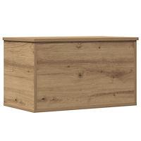 vidaXL Förvaringslåda med lock artisan ek 60x35x35 cm konstruerat trä