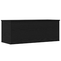 vidaXL Förvaringslåda svart ek 90x35x35 cm konstruerat trä