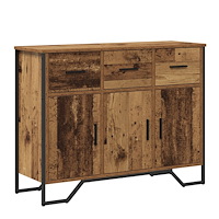 vidaXL Skåp Gamla trä 97x32.5x74.5 cm Träverk