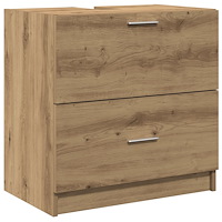 vidaXL Tvättställsskåp Artisan Ek 59 x 37 x 59 cm Konstruerat trä