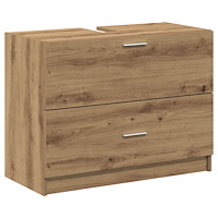 vidaXL Tvättställsskåp Artisan Ek 78 x 37 x 59 cm Konstruerat trä