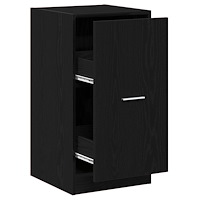 vidaXL Apoteksskåp Svart Ek 40x41x77,5 cm Konstruerat trä