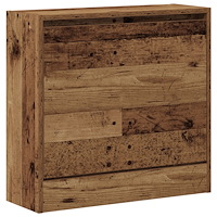 vidaXL Skoskåp Gamla Trä 60x21x57 cm Ingenjörsträ