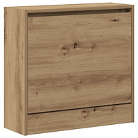 vidaXL Skoskåp Artisan Ek 60x21x57 cm Konstruerat trä