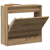 vidaXL Skoskåp Artisan Ek 60x21x57 cm Konstruerat trä